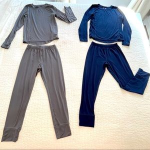 Lot of 2- Lands End kids thermal base layer sets size 8